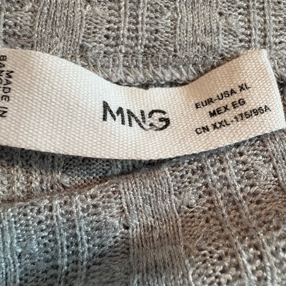 Mango Ribbed Mock Neck Top | Size XL - Picture 5 of 6